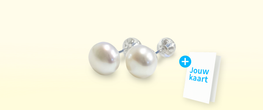 Oorbellen parels wit