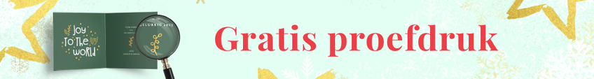 Gratis proefdruk bij kerstkaart maken