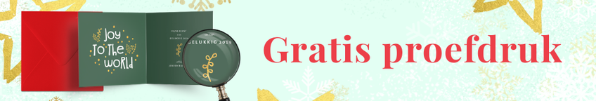 Gratis proefdruk bij kerstkaart maken